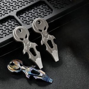 Titanium alloy bottle opener multifunctional mini pry bar titanium alloy finger tiger single finger